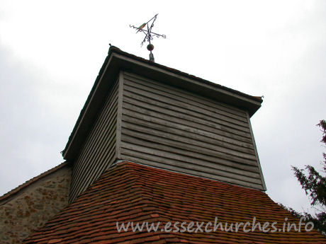 St Mary, Mundon Church – The belfry, which at one time housed three bells.