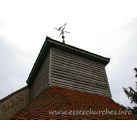St Mary, Mundon Church – Exterior 8: The belfry, which at one time housed three bells.