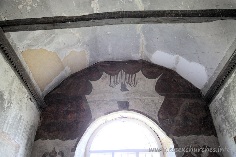 St Mary, Mundon Church – Wall painting above the E window.