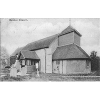 St Mary, Mundon Church – Postcard 1: Many thanks to Andy Barham for supplying this image. You can visit Andy's "Lost Churches of Essex" site by clicking here.