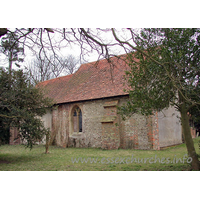 All Saints, Berners Roding Church – Exterior 2: The N side of the church.