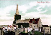 St Mary the Virgin, Great Baddow Church – Postcard 1: Postcard from Valentines Series.