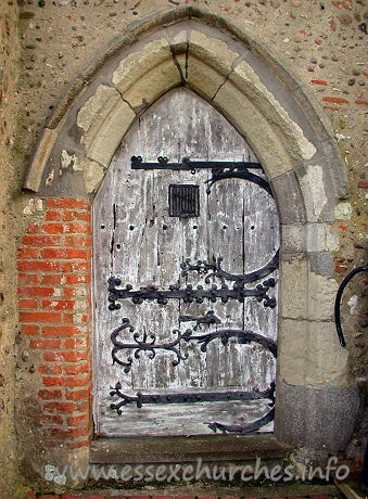 St Mary, Buttsbury Church – The N door proudly displays some wonderful medieval metalwork, with some dating from C13.