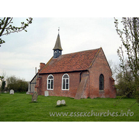 Holy Trinity, North Fambridge Church – Exterior 1: Holy Trinity is very close to the mudflats of the River Crouch.