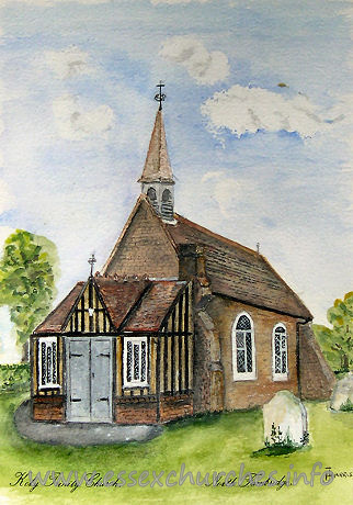 Holy Trinity, North Fambridge Church – A photo of a picture that hangs in the church.
