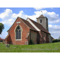 Holy Cross, Basildon Church – Exterior 2: Again, here can be seen the brick chancel of 1597.