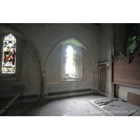 St John the Baptist, Mucking Church – Interior 5: Easternmost arcade in the chancel wall, which would have once led into a C13 N chapel.