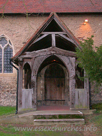 St Mary Magdalene, Great Burstead Church – The S porch, dated to the 16th century.