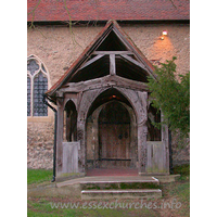 St Mary Magdalene, Great Burstead Church – Exterior 7: The S porch, dated to the 16th century.