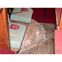 St Laurence & All Saints, Eastwood Church – Miscellaneous 10: A stone beneath the pews. Thought to be remains from when the site was used for Pagan worship.