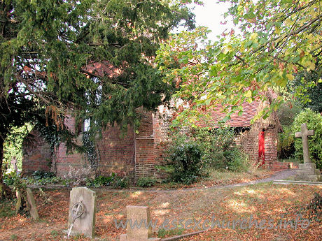 St Mary the Virgin & All Saints, Langdon Hills Old Church – The church viewed from the South West.