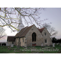 St Mary, Hawkwell Church – Exterior 1: The nave and chancel are both C14.