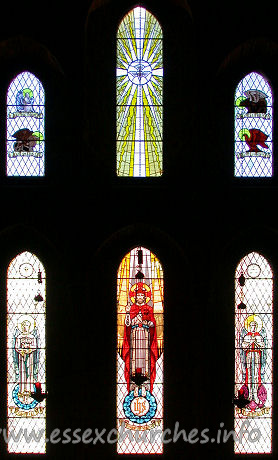 All Saints, Southend-on-Sea Church – The E window. Two tiers of lancets - the upper tier stepped.
