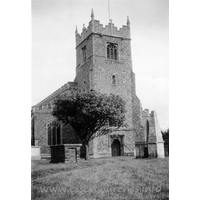 St Peter Ad Vincula, Coggeshall Church – Postcard 4: One of a series of 8 photos bought on eBay. Photographer unknown. Showing "The Belfry Tower" - dated September 1939.