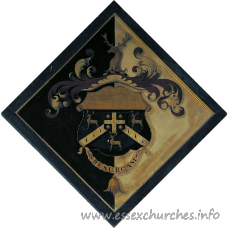 St Mary, Lawford Church – For Edward Green, who married Elizabeth, and died 16 June 1814, aged 69. Details taken from Hatchments in Britain: 6, Edited by Peter Summers