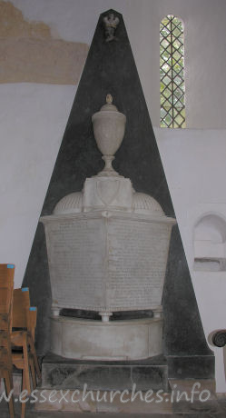 St Mary the Virgin, Henham Church – This monument is for Samuel Feake. Made in 1790, by W. Vere of Stratford.