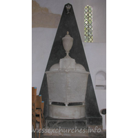 St Mary the Virgin, Henham Church – Monument 1: This monument is for Samuel Feake. Made in 1790, by W. Vere of Stratford.