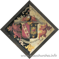 St Andrew, Heybridge Church – Hatchment 1: Possibly for Julines Hering, who dies 20 August 1773, aged 81. Details taken from Hatchments in Britain: 6, Edited by Peter Summers