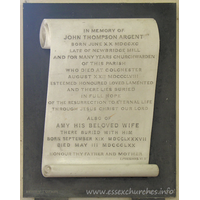 St Mary the Virgin (Old Church), West Bergholt Church – Monument 1