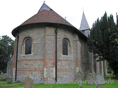 St Michael & All Angels, Copford Church – The apsidal chancel from the NE.