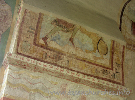 St Michael & All Angels, Copford Church – Another springer on the N wall of the nave.