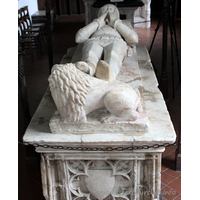 St Mary the Virgin, Layer Marney Church – Monument 1: Monument to Sir William Marney (d.1414): Alabaster effigy.