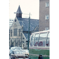 Trinity (Free Church of England), Southend-on-Sea Church – Postcard 4: This is a cropped version of an original supplied by Richard Delahoy, from his personal collection. The next image shows the original. Reproduced by kind permission of Richard Delahoy.