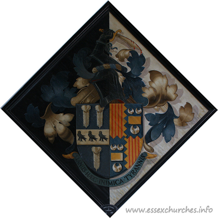 Holy Trinity, Pleshey Church – Nevill Arthur Charles de Hirzel Tufnell of Langleys, who died December 1935. Details taken from label in church and online information.
