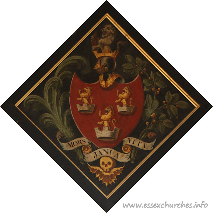 St Mary & All Saints, Rivenhall Church – Unidentified. Details taken from Hatchments in Britain: 6, Edited by Peter Summers