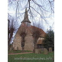 All Saints, Cressing Church - Cressing church, is seen here, from the South East, with what Pevsner refers to as it's "stunted belfry" proudly on display.