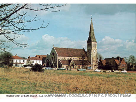 All Saints, Woodford Green Church - Postcard by Judges Limited, Hastings, England