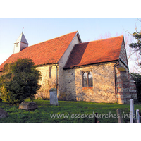 All Saints, Vange Church - Seen here, from the Southeast, the casual observer could be forgiven for thinking that Vange church has looked as idyllic as this for centuries.