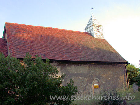 All Saints, Vange Church - And a similar view, before restoration work was commenced.
