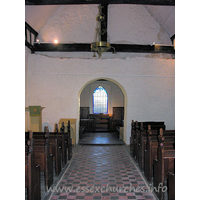 All Saints, Vange Church - The full view to the E, taken from underneath the W gallery.


