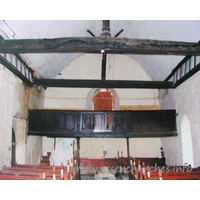All Saints, Vange Church - The West end, before repairs commenced. Taken 
from a picture on display within the church.

