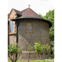 St Mary the Less, Great Warley Church - The apse - which in this shot looks remarkably like it is 
formed from a mud hut!!


