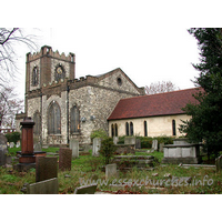 St Peter & St Paul, Dagenham Church - Here we see the church viewed from the South East. To the 
right can be seen the early thirteenth century chancel, whilst the rest of the 
church, with the exception of the north chapel, dates from around 1800.
