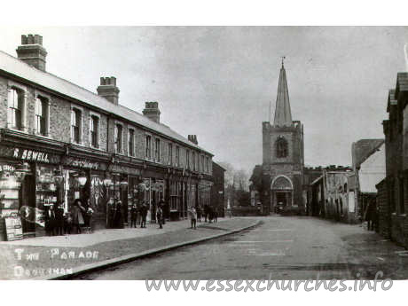 St Peter & St Paul, Dagenham Church - Church Street, Dagenham, c.1905
Postcard by London Borough of Barking and Dagenham Libraries.
Notice the spire sitting on top of the tower - not present today!