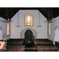 St Mary (Old Church), Frinton-on-Sea Church - Looking west from the chancel.