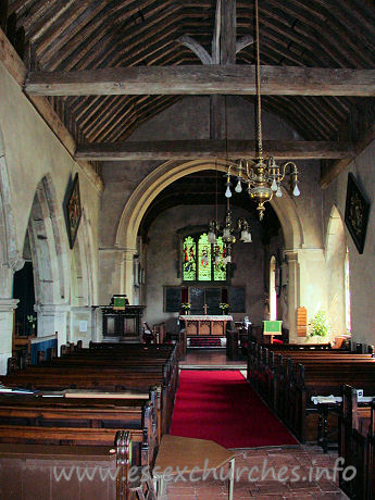 St Nicholas, Canewdon Church - 



The nave and chancel from the west end.













