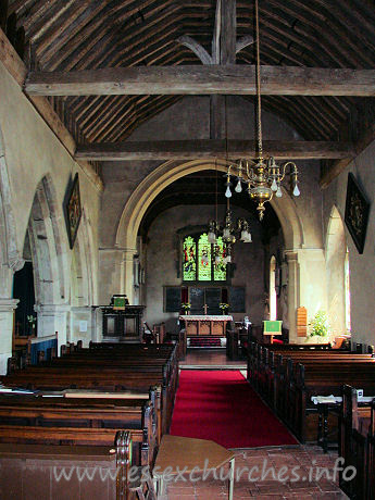 St Nicholas, Canewdon Church - 



The nave and chancel from the west end.













