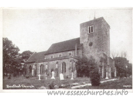 St Mary, South Benfleet Church - Postcard - Willock Series