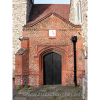 St Clement, Leigh-on-Sea Church - My parents have a wedding photo taken just outside this lovely 
Tudor red-brick South porch.
