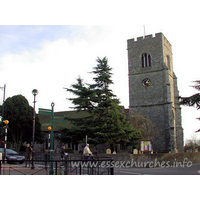 St Clement, Leigh-on-Sea Church - The tower is around 80ft in height, and is constructed from 
Kentish ragstone.
