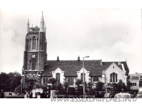 St John the Baptist, Leytonstone Church - Postcard by Cranley Commercial Calendars, Ilford, Essex.