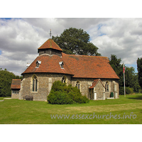 St John the Baptist, Little Maplestead Church - The church of St John the Baptist, seen here from the South is 
a very much restored piece of work. There is little of the original medieval 
feel left on display here, with the obvious exception of course, of the overall 
form of the church.
