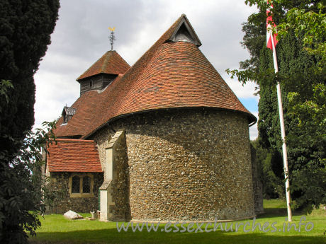 St John the Baptist, Little Maplestead Church - The apsidal E end of the church.

