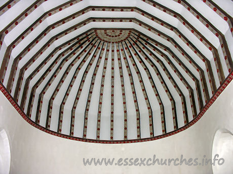 St John the Baptist, Little Maplestead Church - The chancel roof.

