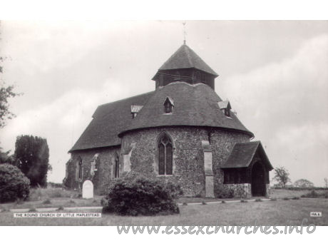 St John the Baptist, Little Maplestead Church - Postcard by Cranley Commercial Calendars, Ilford, Essex.