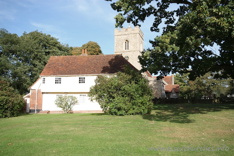 St Mary the Virgin, Matching Church - The marriage feast room - late C15. Built, according to Philip Morant, 'for the entertainment of poor people on their wedding day'.
